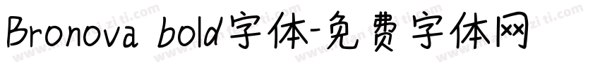 Bronova bold字体字体转换
